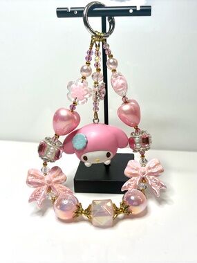 Sanrio Authentic My Melody Charm Phone Chain/Bag Charm! Handmade.